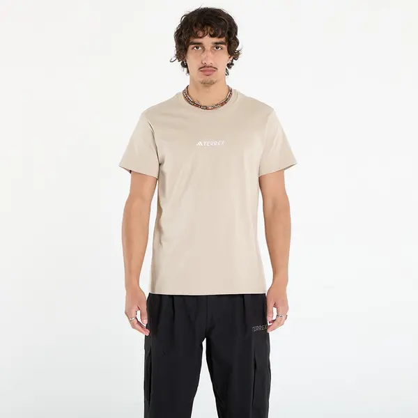 adidas Performance Majice adidas Terrex Signature AOP Graphic T-Shirt UNISEX Wonder Beige M