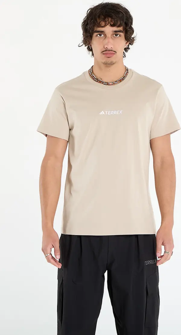 adidas Performance Majice adidas Terrex Signature AOP Graphic T-Shirt UNISEX Wonder Beige XL