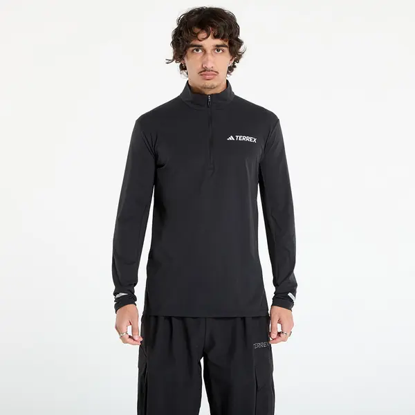 adidas Performance Majice adidas Terrex Xperior Half-Zip Long-Sleeve Top Black XL