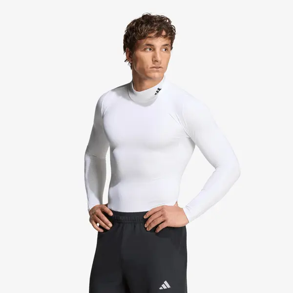 adidas Performance Majice adidas Training Mockneck Long Sleeve T-Shirt White XL