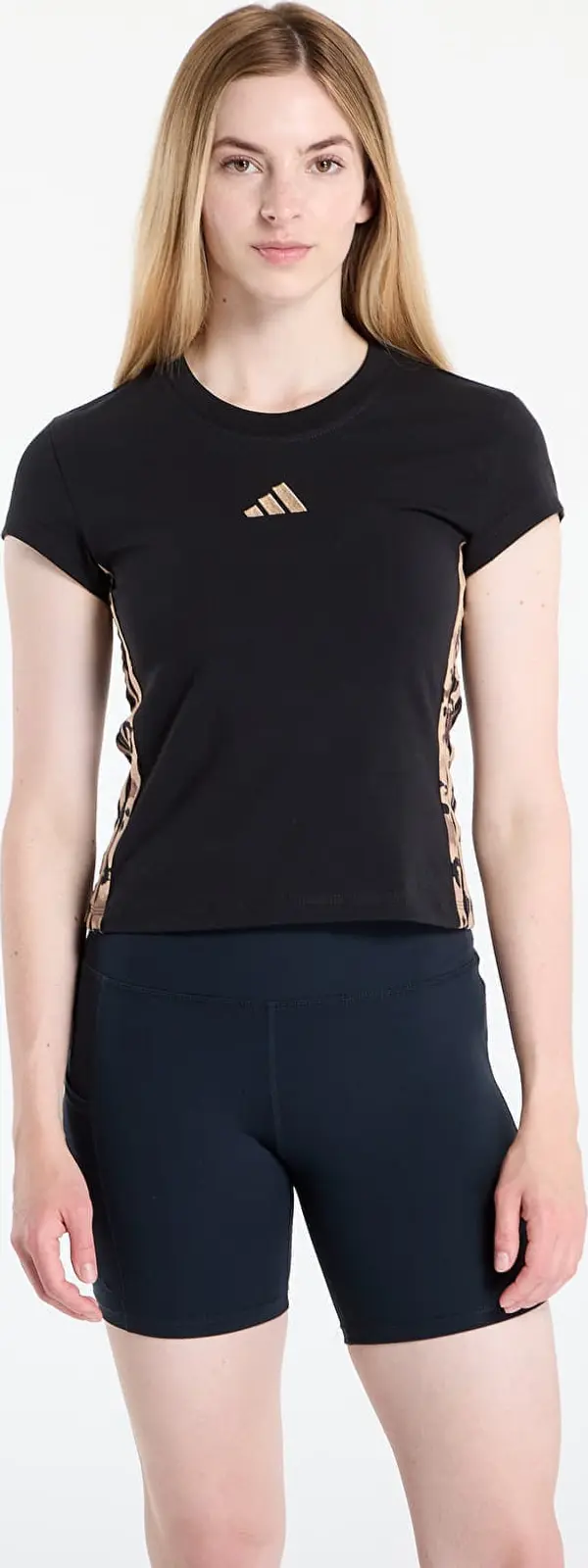 adidas Performance Majice adidas W Aop Tee Black/ Multicolor/ Warm Sand XS