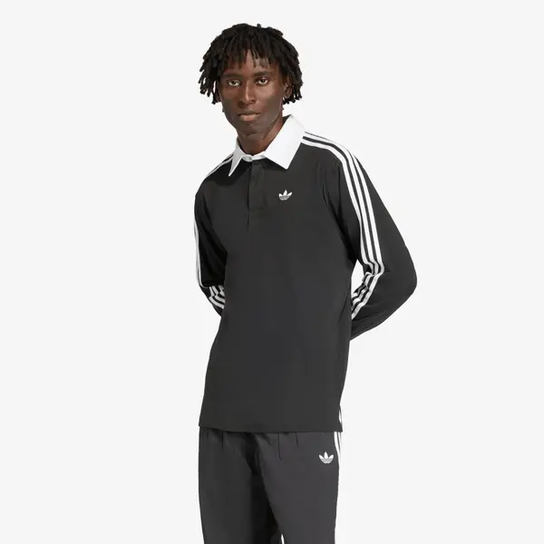 adidas Originals Majice adidas x Oasis 3-Stripes Rugby Longsleeve Polo Black XL