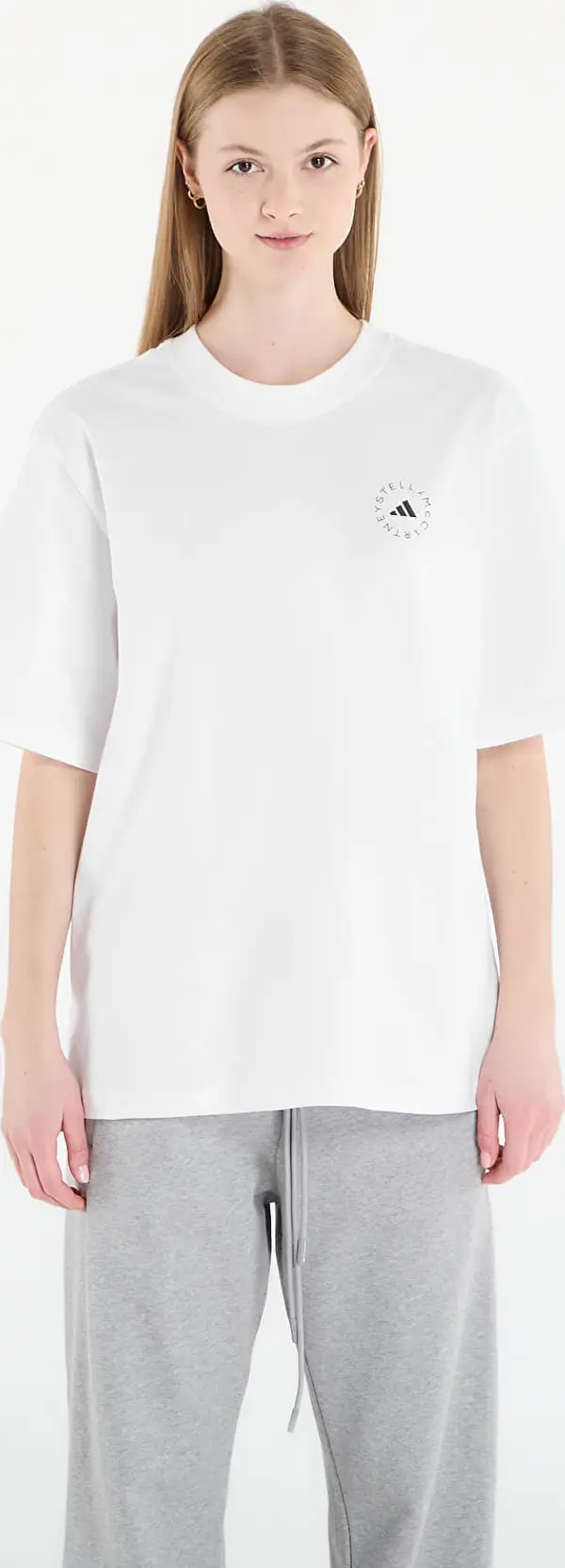 adidas Performance Majice adidas x Stella Mccartney Loose T-Shirt White XS