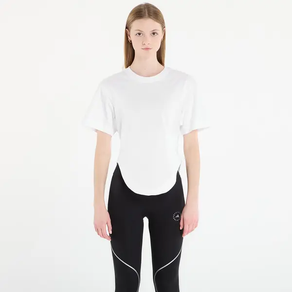 adidas Performance Majice adidas x Stella Mccartney Sportswear Curved Hem T-Shirt White/ Black M