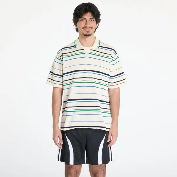 adidas Originals Majice adidas x Wales Bonner Knit Polo White/ Wonder White/ Green XL