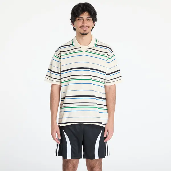 adidas Originals Majice adidas x Wales Bonner Knit Polo White/ Wonder White/ Green XS