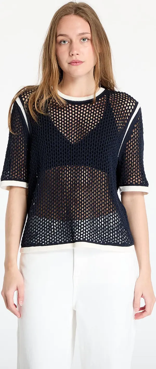 adidas Originals Majice adidas x Wales Bonner Short Sleeve Knit Tee Blue/ Night Navy XS