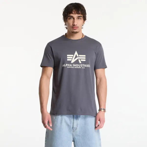 Alpha Industries Majice Alpha Industries Basic T-Shirt Grey Black XXL