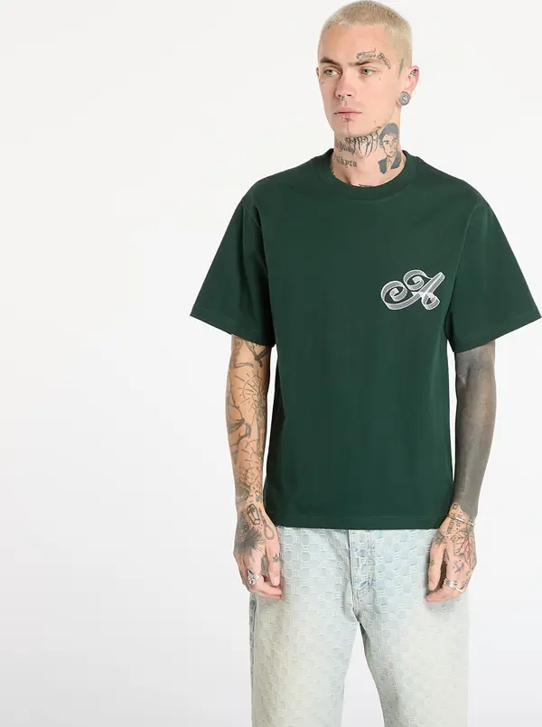 Awake NY Majice Awake NY Script Tee Green M