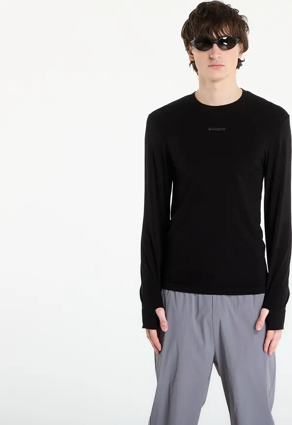 BANDIT Majice BANDIT Men's Wool Seamless™ Long Sleeve Black M