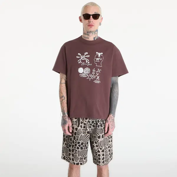 Brain Dead Majice Brain Dead Ancient Knowledge T-shirt Berry XL