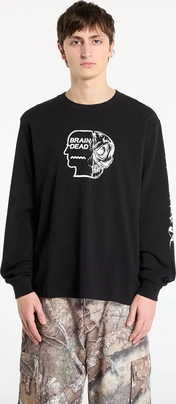 Brain Dead Majice Brain Dead Skull Mech Long Sleeve Black L