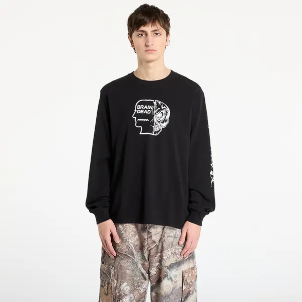 Brain Dead Majice Brain Dead Skull Mech Long Sleeve Black M
