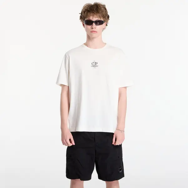 C.P. Company Majice C.P. Company 1020 Jersey Short Sleeve Embroidery T-Shirt Gauze White XL