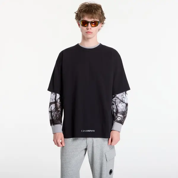 C.P. Company Majice C.P. Company 1020 Jersey Short Sleeve Stencil T-Shirt Black L