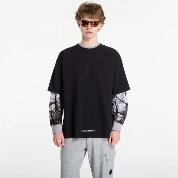C.P. Company Majice C.P. Company 1020 Jersey Short Sleeve Stencil T-Shirt Black M