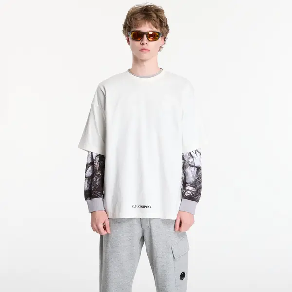 C.P. Company Majice C.P. Company 1020 Jersey Short Sleeve Stencil T-Shirt Gauze White XL