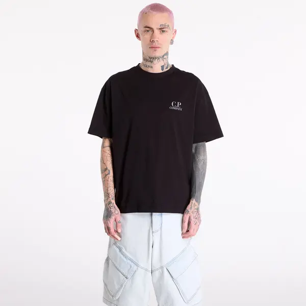C.P. Company Majice C.P. Company 30/1 Jersey Short Sleeve Logo T-Shir Black S