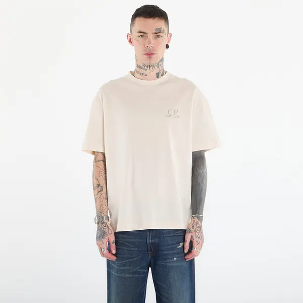 C.P. Company Majice C.P. Company 30/1 Jersey Short Sleeve Logo T-Shir Frozen Dew/ White XXL