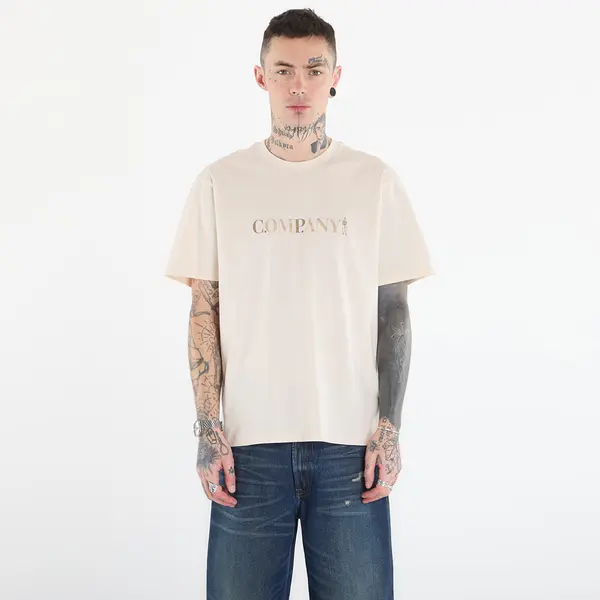 C.P. Company Majice C.P. Company 30/1 Jersey Short Sleeve Logo T-Shir Frozen Dew/ White XXL