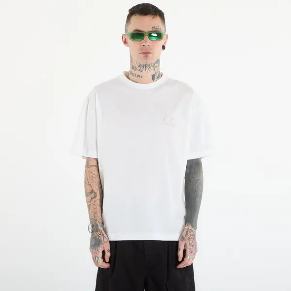 C.P. Company Majice C.P. Company 30/1 Jersey Short Sleeve Logo T-Shir Off White S