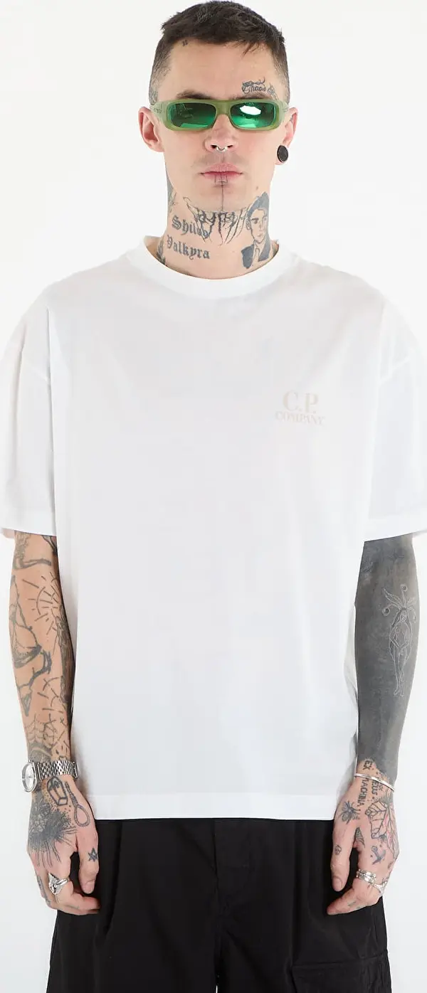 C.P. Company Majice C.P. Company 30/1 Jersey Short Sleeve Logo T-Shir Off White XL