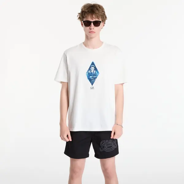 C.P. Company Majice C.P. Company Compact 20/1 Jersey Short Sleeve British Sailor T-Shirt Off White L