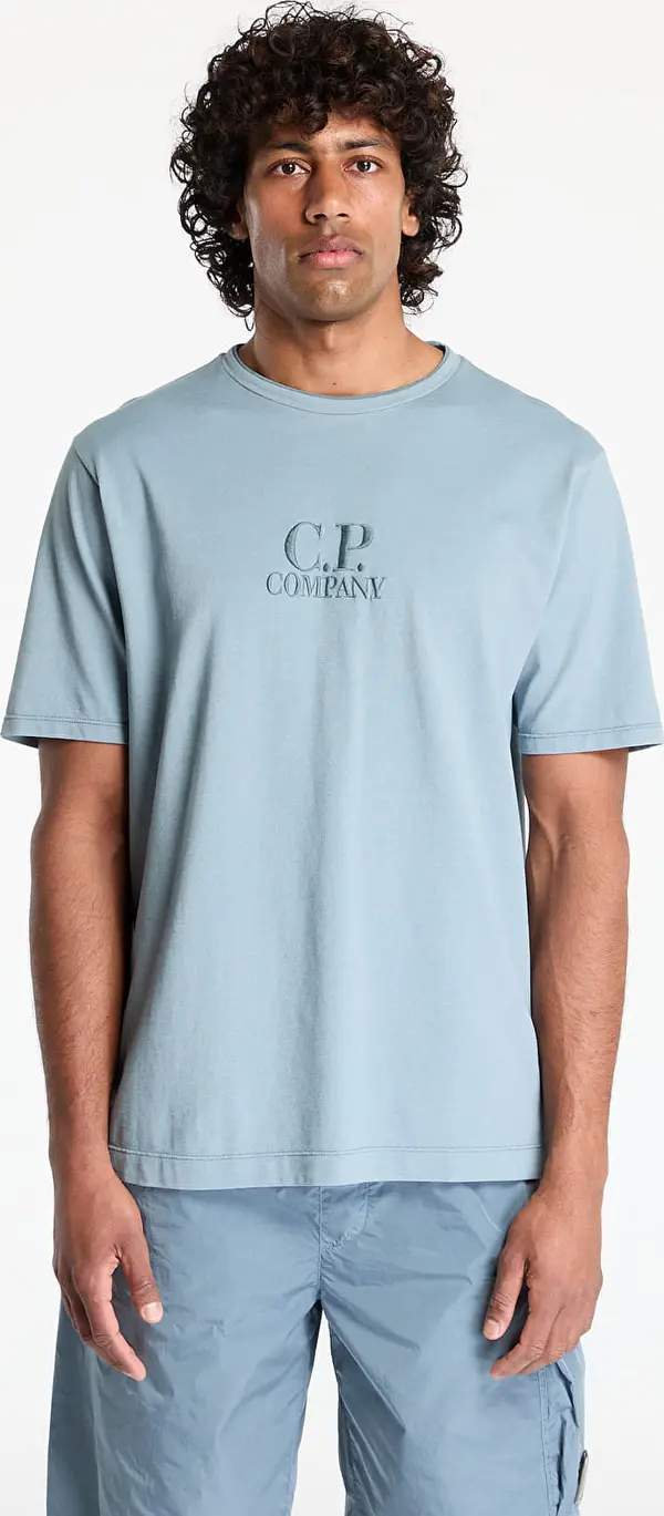 C.P. Company Majice C.P. Company Tacting Piquet Embroidery T-Shirt Stormy Weather XXL