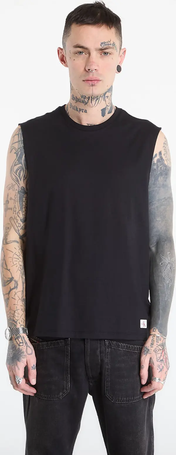 Calvin Klein Majice Calvin Klein Jeans 30S Jersey Badge Mus Black M