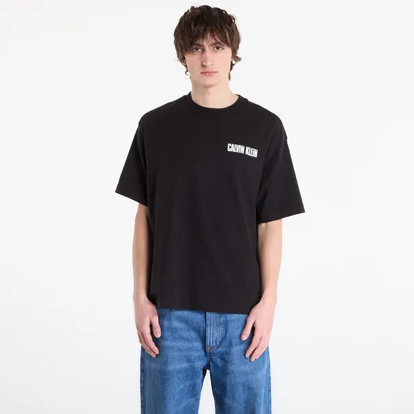 Calvin Klein Majice Calvin Klein Jeans Ss 16S Ck Vert Logo Tee Black XL