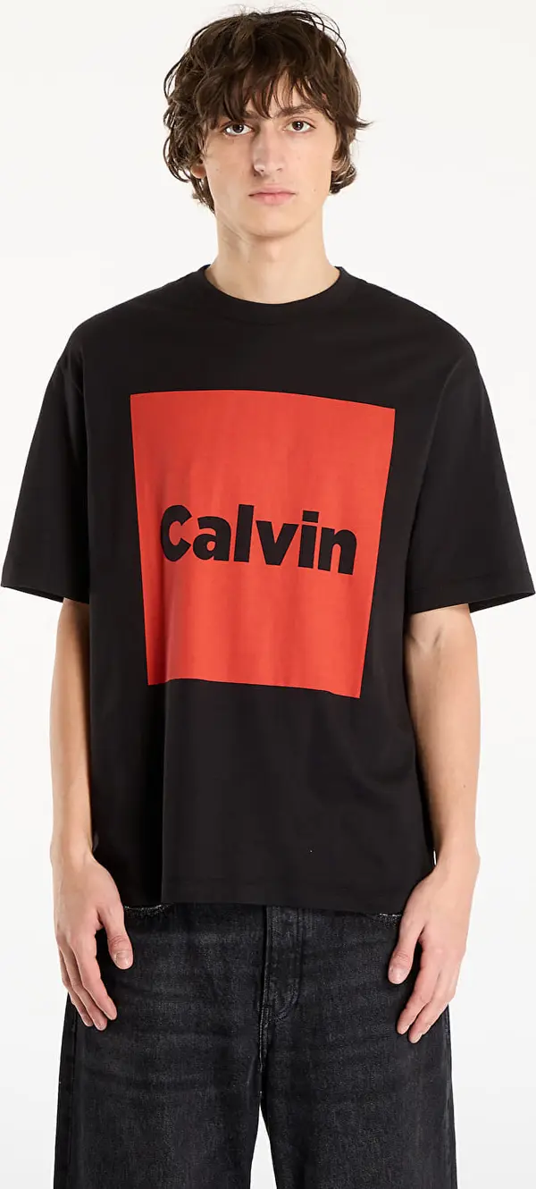 Calvin Klein Majice Calvin Klein Jeans Ss 16S Io Calvin Box Graphic Tee Black M