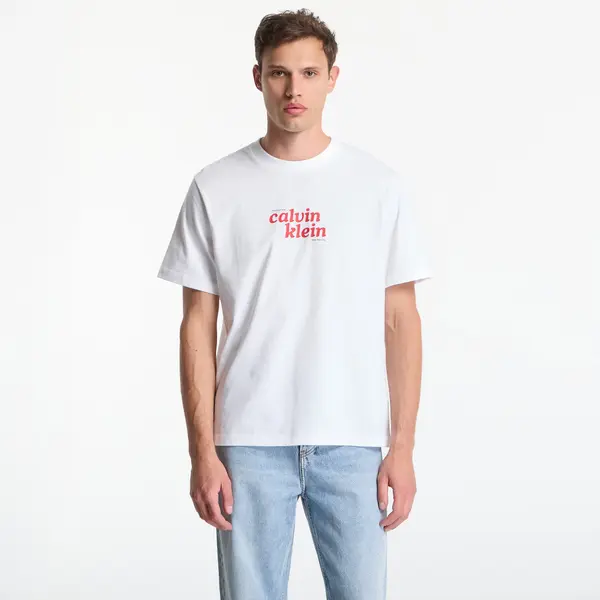 Calvin Klein Majice Calvin Klein Jeans Ss 20S Calvin Klein Trvl Font Graphic Tee Bright White M