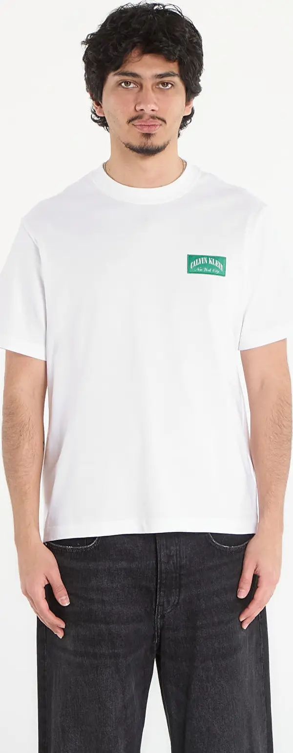 Calvin Klein Majice Calvin Klein Jeans Ss 20S Easy Collegiate Tee White L