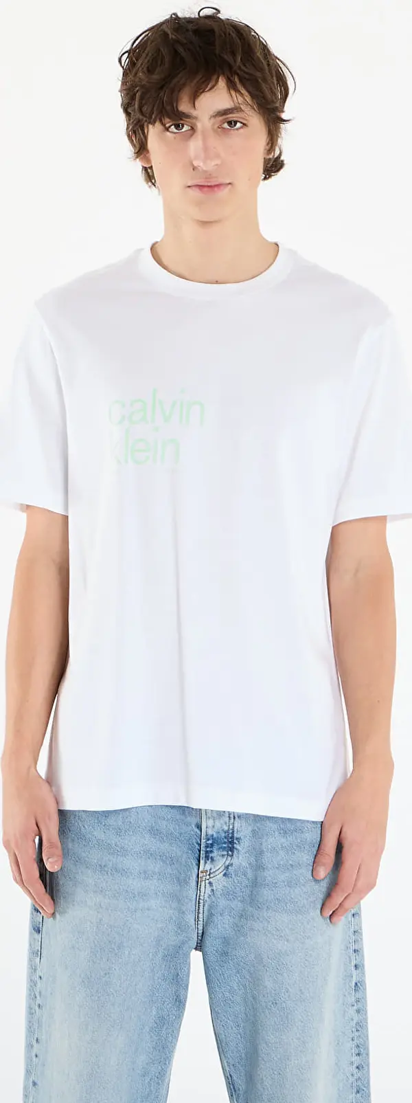 Calvin Klein Majice Calvin Klein Jeans Ss 20S Io Ck Graphic Tee White XL
