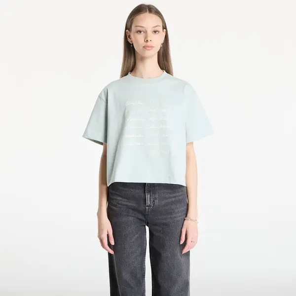 Calvin Klein Majice Calvin Klein Jeans Ss Cropped Boxy Grap Tee Green XS