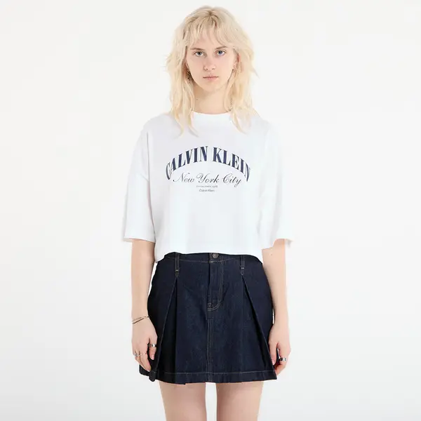Calvin Klein Majice Calvin Klein Jeans Ss Cropped Boxy Heri Tee White XS
