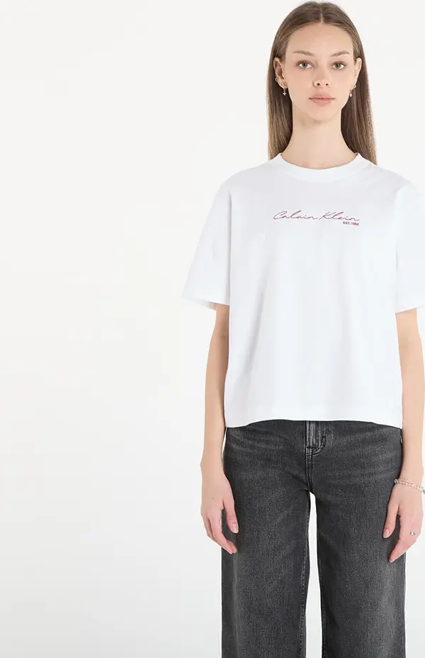 Calvin Klein Majice Calvin Klein Jeans Ss Graphic Boxy Tee White S