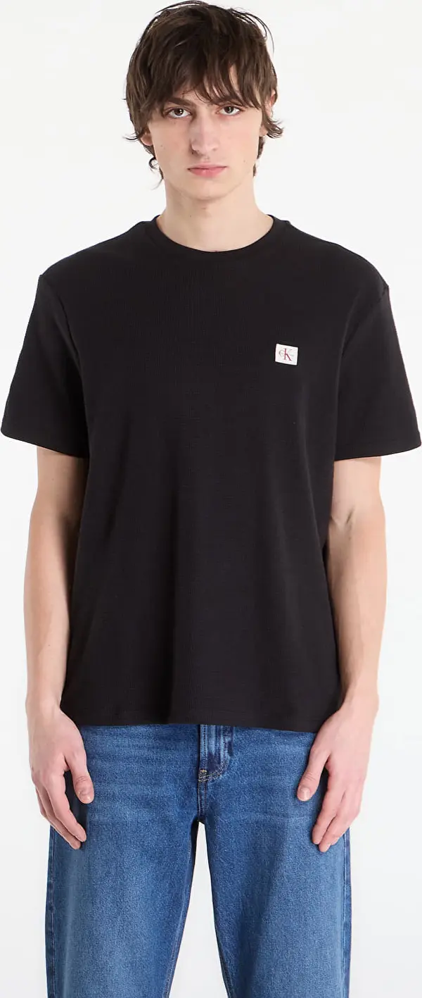 Calvin Klein Majice Calvin Klein Jeans Ss Waffle Badge Crew Tee Black M