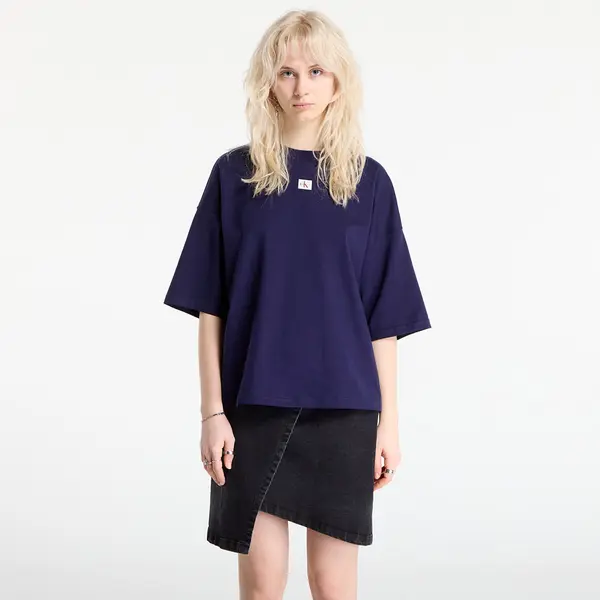 Calvin Klein Majice Calvin Klein Jeans Ss Woven Label Overs Tee Purple S