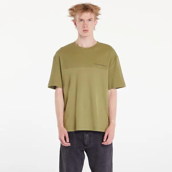 Calvin Klein Majice Calvin Klein Jeans Texture Mix Cotton T-Shirt Dark Juniper L