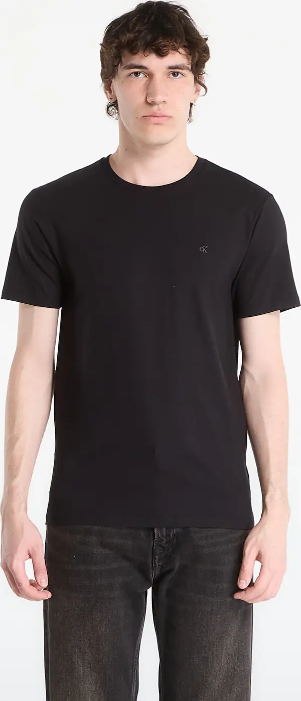 Calvin Klein Majice Calvin Klein Ss Slim Stretch Cotton Crewneck Tee Black M