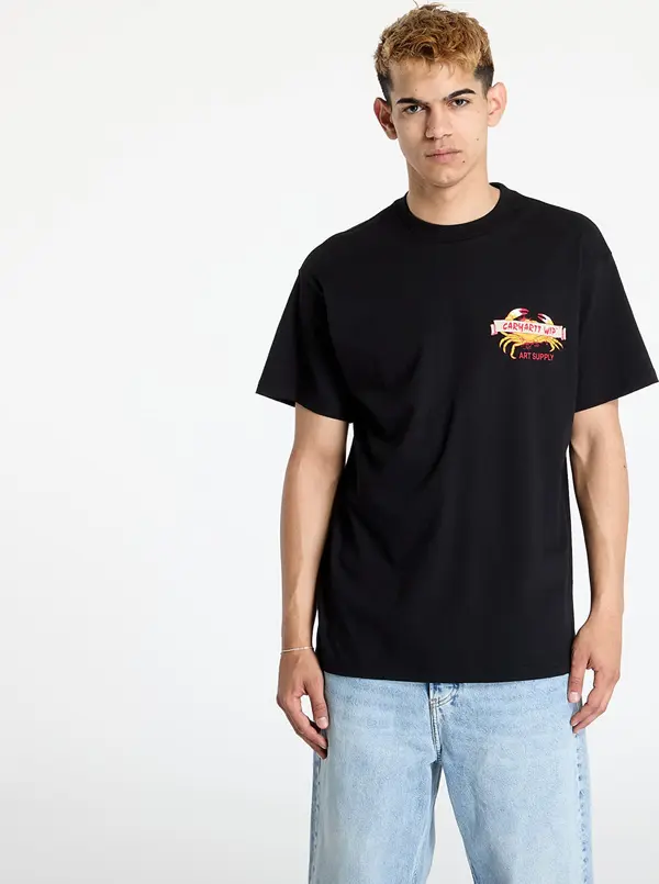 Carhartt WIP Majice Carhartt WIP Crab Paint Short Sleeve T-Shirt UNISEX Black M
