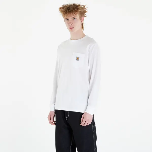 Carhartt WIP Majice Carhartt WIP Long Sleeve Pocket T-Shirt UNISEX White M