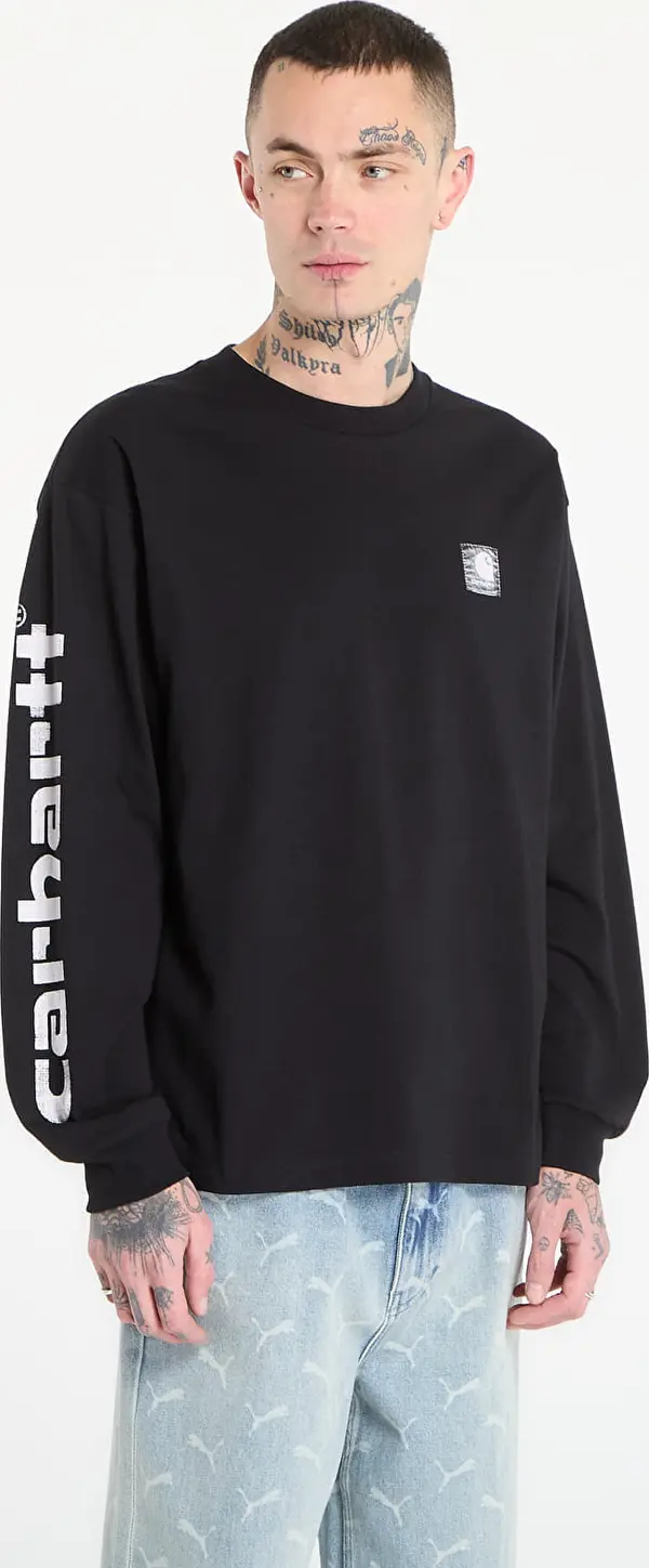 Carhartt WIP Majice Carhartt WIP L/S Archive Script T-Shirt UNISEX Black S
