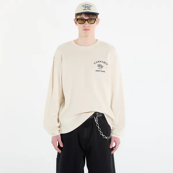 Carhartt WIP Majice Carhartt WIP L/S Eightynine Waffle T-Shirt UNISEX Natural/ Black L
