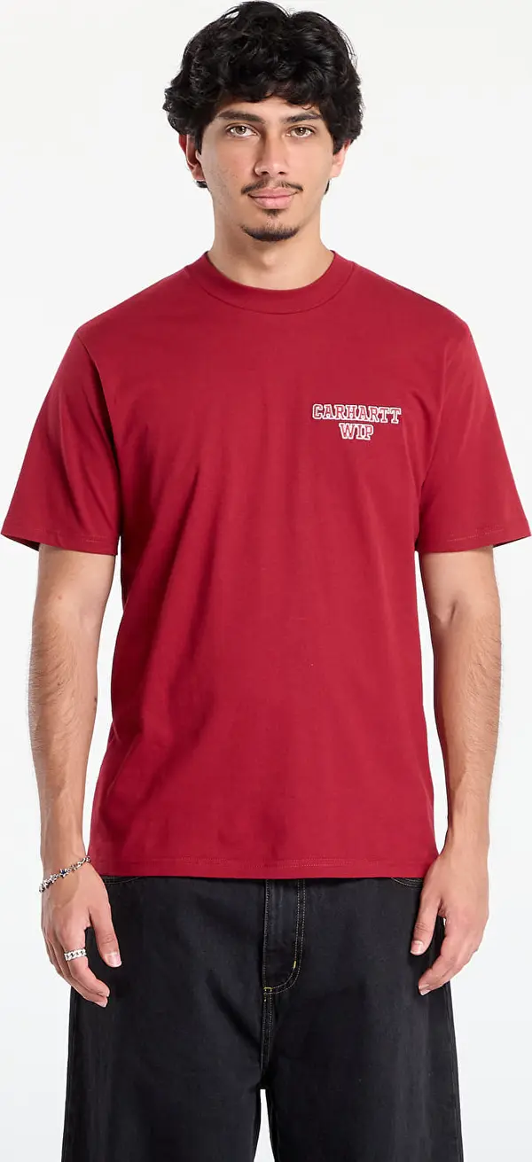 Carhartt WIP Majice Carhartt WIP S/S Alumni T-Shirt UNISEX Scarlet XS
