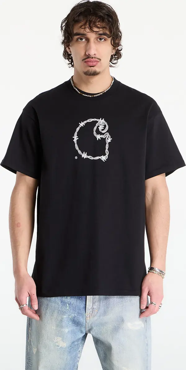 Carhartt WIP Majice Carhartt WIP S/S Barbwire C T-Shirt UNISEX Black M