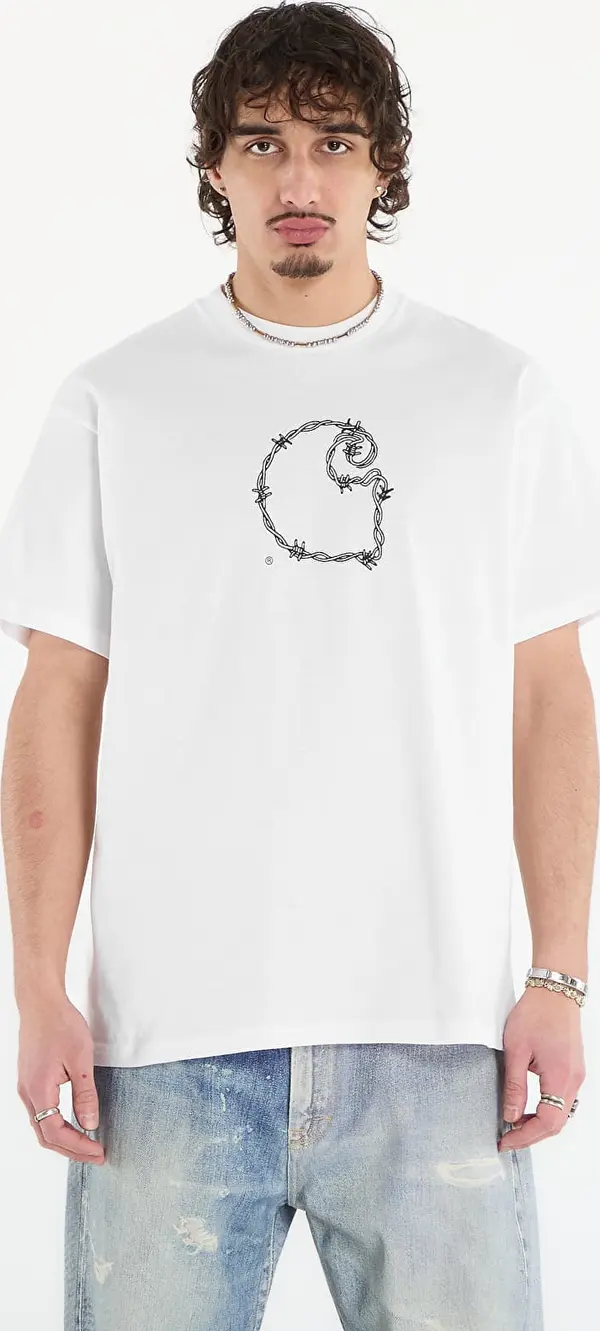 Carhartt WIP Majice Carhartt WIP S/S Barbwire C T-Shirt UNISEX White M