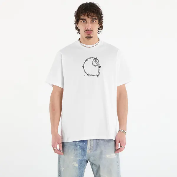 Carhartt WIP Majice Carhartt WIP S/S Barbwire C T-Shirt UNISEX White XL