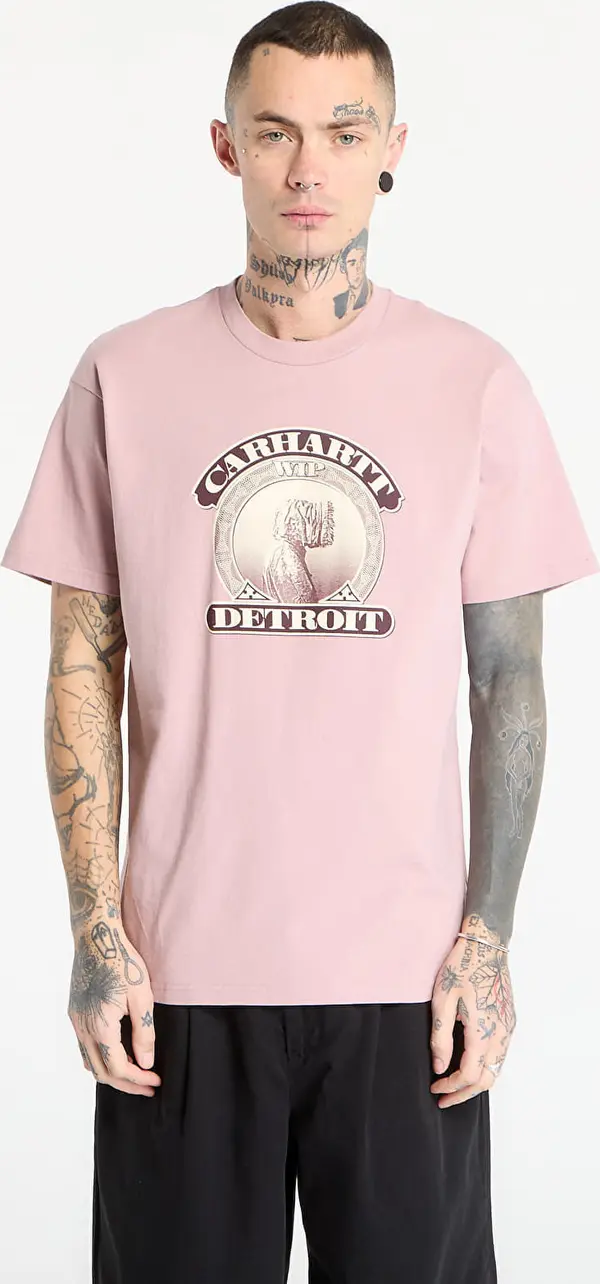 Carhartt WIP Majice Carhartt WIP S/S Cold World T-Shirt UNISEX Glassy Pink S